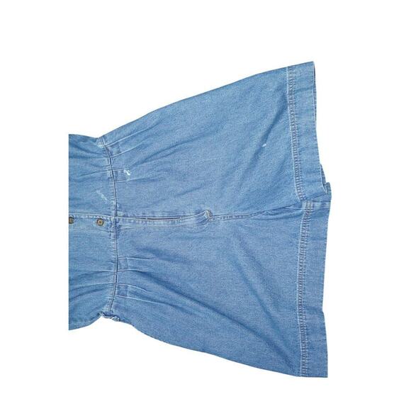 Vintage St. John's Bay Denim Romper – Size 14 M – 100% Cotton Button-Up Playsuit - Picture 7 of 11